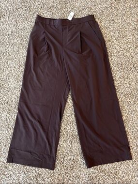 Lou & Grey pull on Wonderweave pants in chocolate brown